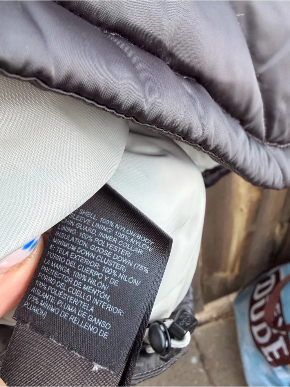 The North Face Black Quilted Puffer coat. Size small - Picture 13 of 13